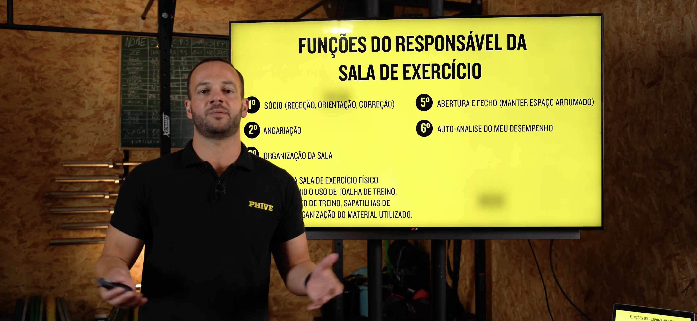 SALA DE EXERCÍCIO - FUNÇÕES